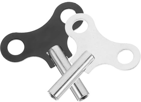 OSALADI Aufzugsschlüssel 2 Stück Aus Robustem Stahl 4,4mm Für Pendel Und Standuhren Poliert Praktische Reparaturwerkzeuge Für Mechanische Uhren