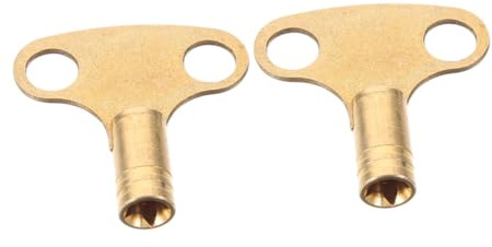 NUOBESTY 2pcs Metal Radiator Bleed Key for Rv Radiator Valve Air Bleeding Tool Convenient Copper Heater Bleeding Utility Wrench for Efficient Heat Dissipation and Easy Maintenance