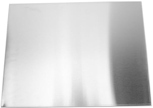 FUNNETOYU Inoxydable Support Argenté Induction en Plaque Acier | Structure Robuste, Format Table, Usage la Cuisine, Design à Grille, Rangement Domestique