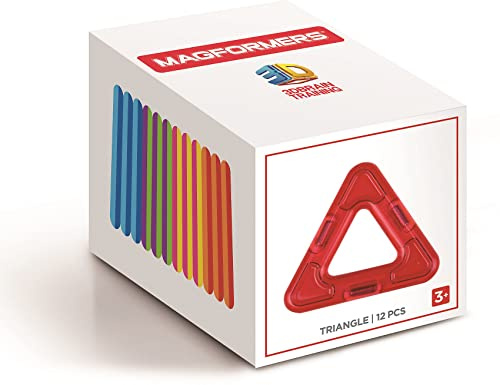 MAGFORMERS GmbH 278-05 Magformers Dreiecke 12 Stück, bunt, klein