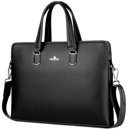 FSD.WG]Business-Tasche Leder Aktentasche Schulter Laptop Business Tasche für Herren