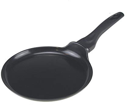 Mastercook Non-Stick Induction Tawa Pan 24cm Heavy Duty Non Stick Coating Aluminium Flat Dosa & Chapati Roti Tawa Crepe Pancake Pan With Soft Touch Handle