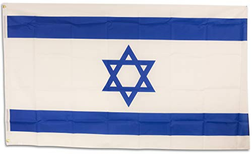 SCAMODA Bundes- und Länderflagge aus wetterfestem Material mit Metallösen, Outdoor Fahne & Flagge (Israel) 150x90cm