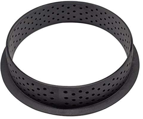 Ruiyan Rond Tarte Moule à GâTeau Mousse Perforé Cutter Forme Ronde Mousse Cercle Anneau Anneau De Tarte Décoration 10Pcs