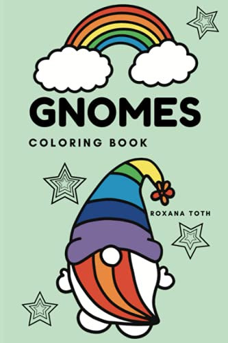 Gnomes Coloring Book: Cute design of gnomes for kids to color and have fun