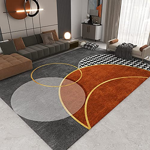 Alfombras de área de estilo nórdico para sala de estar, dormitorio, alfombra geometría, antideslizante, antideslizante, lavable, alfombra para puerta de baño, cocina, 100 x 200 cm