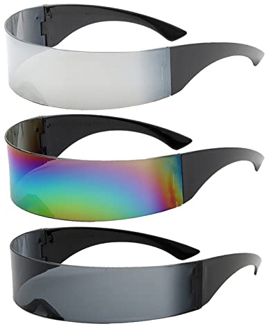 futuristische sonnenbrille schnelle rave raumfahrt außerirdische futuristische punk randlose linsen schnelle gläser a