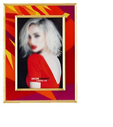 luckxuan Fotorahmen/Bilderrahmen Moderner und modischer roter Hochzeitskleid-Fotorahmen Wohnzimmer Schlafzimmer Desktop-Familien-Foto-Display-Rahmen Leerrahmen (Size : 17.5 * 22.5cm)
