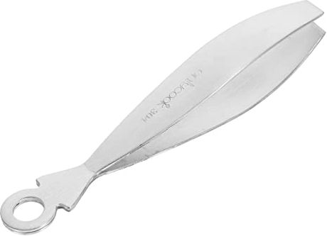 OUNONA 2pcs Stainless Steel Flat Tweezers Aquarium Tools Fish Bone Tweezers Pig Hair Pliers