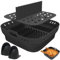 ZIGefofo Airfryer Silikonform Heißluftfritteuse Zubehör Silikonform Air Fryer Accessories für Heißluftfritteuse Backform mit Trennwänden kompatibel mit Ninja Philips Cosori Princess Luftfritteuse