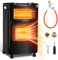 Cecaylie Gasheizer Gasheizung für Innenräume 4,2kw+1,26kw Gas-Elektro-Heizgerät, 3 Heizstufen, für Gasflaschen bis 15kg inkl. Gasdruckregler, Gasschlauch & Euro Gasflaschen Adapter