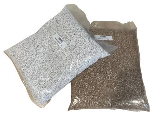 Générique Pack Perlite 10L (Grain 3/6) + Vermiculite 10L - Soil - Milieux de culture à mélanger avec d'autres substrats - 10 litres