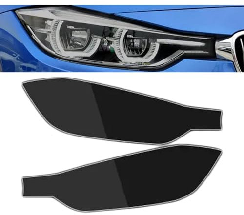 Rufutle Scheinwerfer Tönungsfolie für BMW 3er F80 GT F34 F31 M3 F30 2013-2018, Autoabdeckungen Scheinwerferfolie Transparent Schwarz TPU Aufkleber