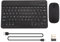 Asyduey Teclado y Ratón Inalámbricos Bluetooth Ultrafinos y Silenciosos, Adecuados para Tabletas y Portátiles, Teclado Bluetooth Negro