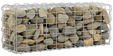 Generico Kit gabbione Ecologico, Muro gabbione in Acciaio zincato con coperture, Gabbie in Pietra saldate, muri di Design for l'arredo Urbano di Boutique(5x10cm,30x50x100cm)