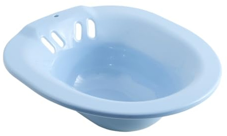 BEBEMOKO Sitzbad Für Toilette Sitzwanne Bidet Für Schwangere Und Senioren Rutschfest Große Kapazität Postoperative Pflege Und Schmerzlinderung Blauer Sitzbadeimer Geeignet Für Wc-becken
