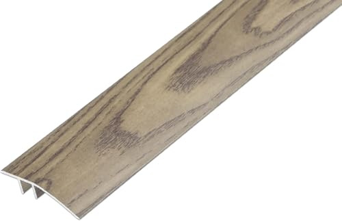 LJTHUU Wide Threshold Trim | 1.7 x 35 | Metal Transition Strip | Carpet to LVT Vinyl Tiles Wood Laminate Flooring | Easy Installation Door Bar | Hazy Time