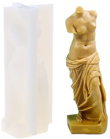 Javoryxh Molde De Vela Humana Arte Retrato Vela Silicona para Manualidades Fabricación Jabón Resina Yeso Molde Escayola para Decoración del Hogar