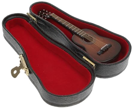 LRXIYODE Miniatura Chitarra Classica in Legno Decorazione Compatta e Resistente per Casa e Collezione Idea Regalo Unica e Leggera