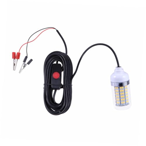 VICASKY Lampada Subacquea da Pesca LED 108 Luci 12v 24v Blu | Abs, 15w e Struttura Sommersa, per Canoa e Kayak, Richiama Pesci e Gamberi