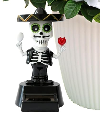 Solenergidriven dansande leksak Bedårande Halloween-Skelett Med Skakande
