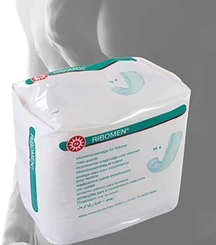 Noba Ribomen Inkontinenzeinlagen für Männer 15 cm x 33 cm (9 Packungen (126 Stück))
