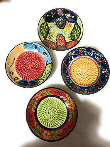 Divine Deli Spanish Hand Painted Small Garlic Rasp Plate 12cm
