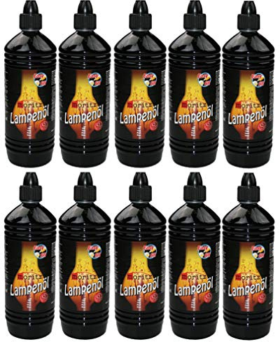 Moritz Lampenöl 10 Liter für Öllampen und Gartenfackeln – klar, rußfrei