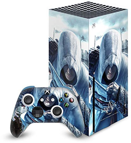 Head Case Designs Offizielle Zugelassen Assassin's Creed Altaïr Versteckte Klinge Schluessel Kunst Vinyl Haut Gaming Aufkleber Abziehbild kompatibel mit Xbox Series X Console and Controller Bundle