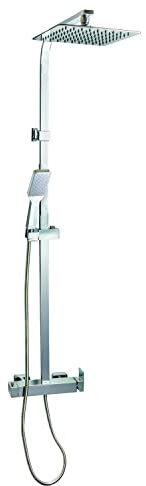 Wirquin 60723568 Monza Touch Duschsäule mit mechanischer Mischbatterie 1 Strahl, chrom