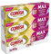 Corega Max Fijación + Confort, Crema Fijadora Para Prótesis Dentales Sin Sabor, Para Fijación y Comodidad, Pack de 3x40 g