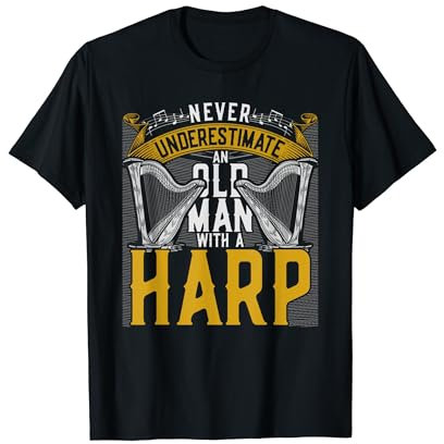Harfenspieler Harfe Harfenist T-Shirt