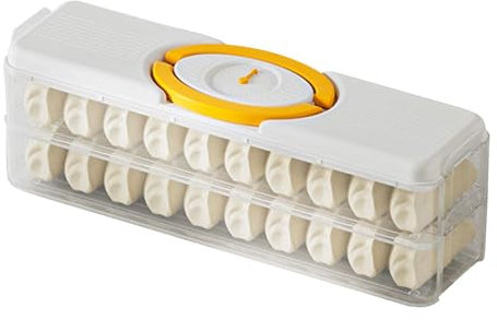 Shurzzesj Contenitore impilabile per ravioli, contenitore multistrato per la casa, organizer portatile per gnocchi per casa, cucina, scatola salvaspazio per ristoranti