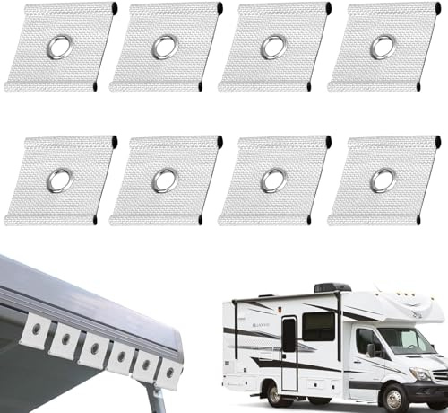 Gebrazy 8 x Kederhaken Kederöse Haken für Kederschiene, Kederband Vorzeltkeder Markisenhaken Vorzelt Camping Wohnwagen