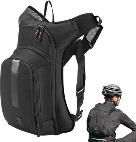 Zuasdvnk Fahrradrucksack Herren, Wasserrucksack zum Radfahren, Fahrradrucksack Wasserrucksack - Leichter Rucksack, Trinkrucksack, großer Tagesrucksack, Laufrucksack für Radfahren