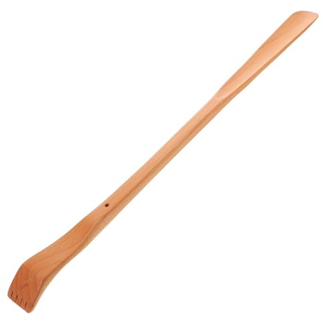 OSOLADY Holz Rückenkratzer Mit Langem Griff Tragbares Multifunktionales Kratzgerät Und Schuhlöffel Für Herren Und Damen Leicht Und Handlich Für Zuhause Und Reisen
