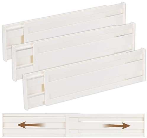 Generico Organizer Biancheria Intima in Plastica ABS – Set da 4 Contenitori Pieghevoli – Crema – Divisori Rigidi Antiodore – Porta Intimo, Calzini e Reggiseni