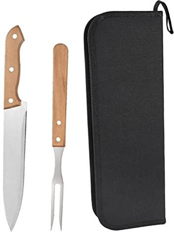 Toddmomy 1 Ensemble Ustensiles de Barbecue Acier Inoxydable avec Poignée Outils de Cuisine Indispensables pour Grillades Plein et