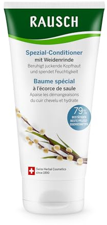 RAUSCH Spezial-Conditioner mit Weidenrinde 150ml bei fettigen Schuppen | Bekämpft die Ursache von fettigen Schuppen & pflegt die Kopfhaut ausgleichend, vegan & silikonfrei, mit Lavendel, Schweiz