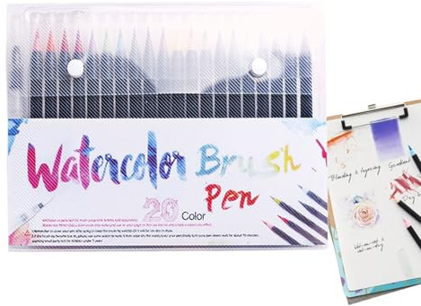 Fierudeng Rotuladores Acuarela | Rotuladores Pincel Acuarela - Materiales Para Dibujo Y Pintura Para Artistas, Diario, Aula, Arte En El Hogar, Escuela En Casa, Manualidades Infantiles