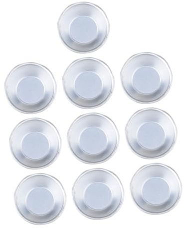 Garneck 20 piezas Molde para Tartaletas de Huevo Reutilizable Moldes para Tartas Pequeñas Antiadherentes para Cupcakes y Postres Apto para Horno y Repostería Doméstica