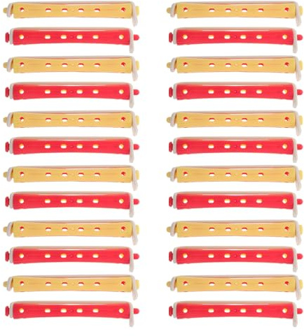 Rodillos de Permanente 24 Piezas de Plástico para Ondas Frías | Kit de Peinado para Diy, Uso en Salón Doméstico, Genera Ondas Naturales Reparto Uniforme del Calor
