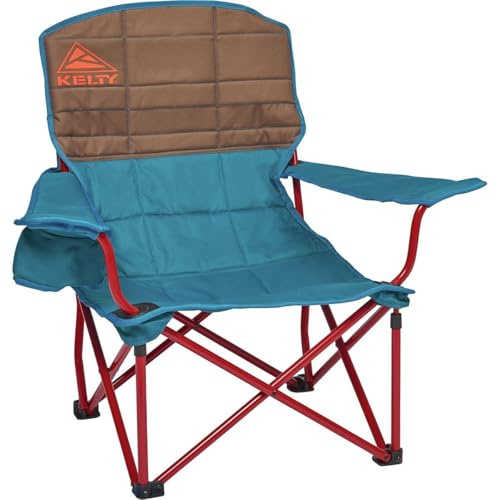 Kelty Lowdown Folding Chair, Camping Seat for Backyard Parties, Soccer Saturdays, Concerts, Beach, Tailgating (Lake)