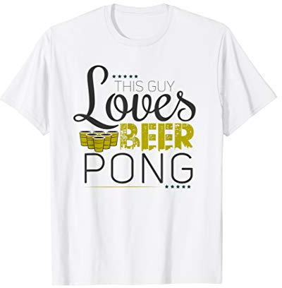 Herren Bierpong Beerpong T-Shirt Shop T-Shirt