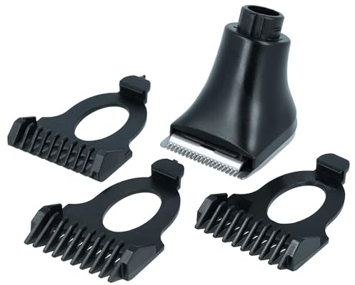 vhbw Aufsatz-Set kompatibel mit Philips SensoTouch 1100 Serie 1160CC | Rasierer - 4-teiliges Bartstyler Kit mit 3mm / 5mm / 7mm Bartkamm