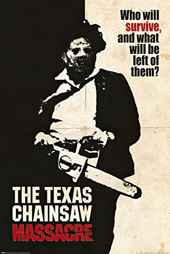 POSTER STOP ONLINE The Texas Chainsaw Massacre - Movie Poster (Leatherface - Who Will Survive...) (Size: 24 x 36)