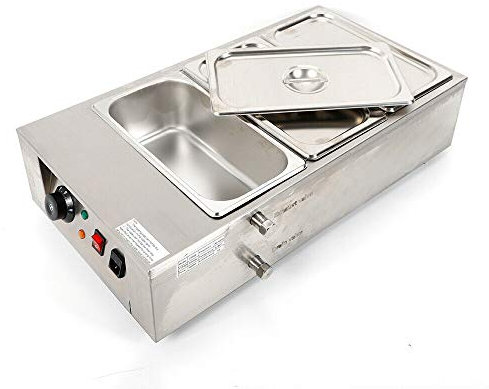DENEST 220v-240v Pot Electric Chocolate 3 Melting Melter Melting Machine Tempering 12KG Pot Warming Melter Heater
