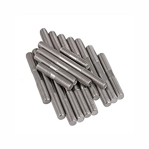 M8,50mm 2PCS standard 304 stainless steel stud bolt stud screw stud screw