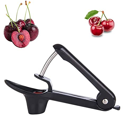 Cherry Pitter, Cherry Stoner Remover with Stainless Steel Rod, Olive Pitter, Cherry Pitter Tool, Cherry Pip Remover/Dates pitting Device, Cherry Pitter Fruit Tool