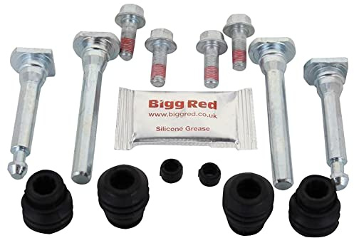 Bigg Red - Brake Calipers Slider Bolt Guide Kit - Front - Axle Set - Fits AKEBONO Single 60mm dia Piston Calipers - Compatible with,